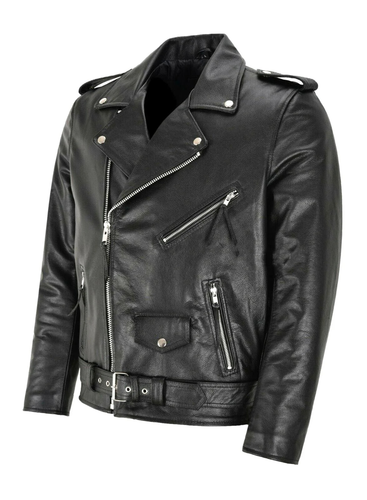 Herren Lederjacke im Rockstil - Winterlich & Elegant