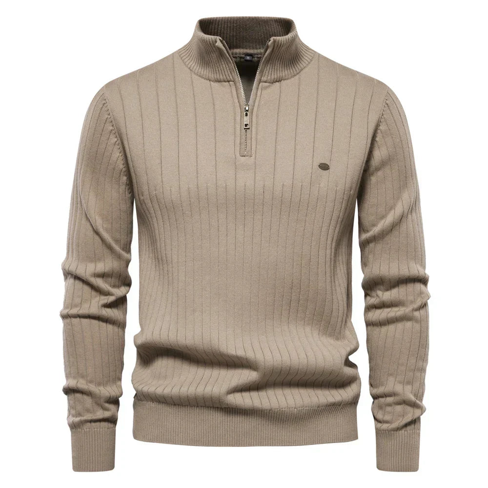 Herren Winterpullover mit Reißverschluss - Klassisch & Bequem