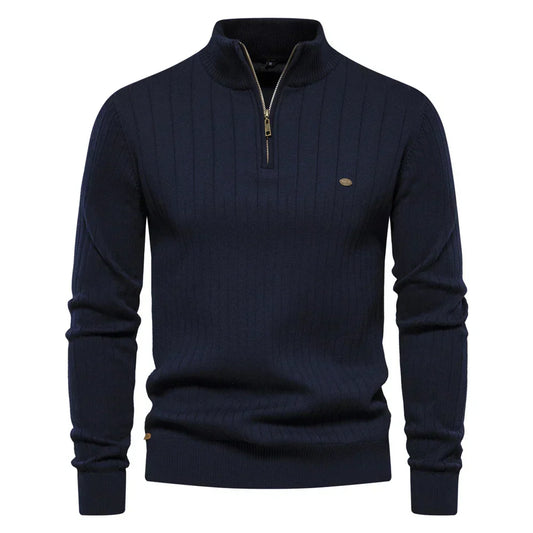 Herren Winterpullover mit Reißverschluss - Klassisch & Bequem