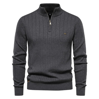 Herren Winterpullover mit Reißverschluss - Klassisch & Bequem