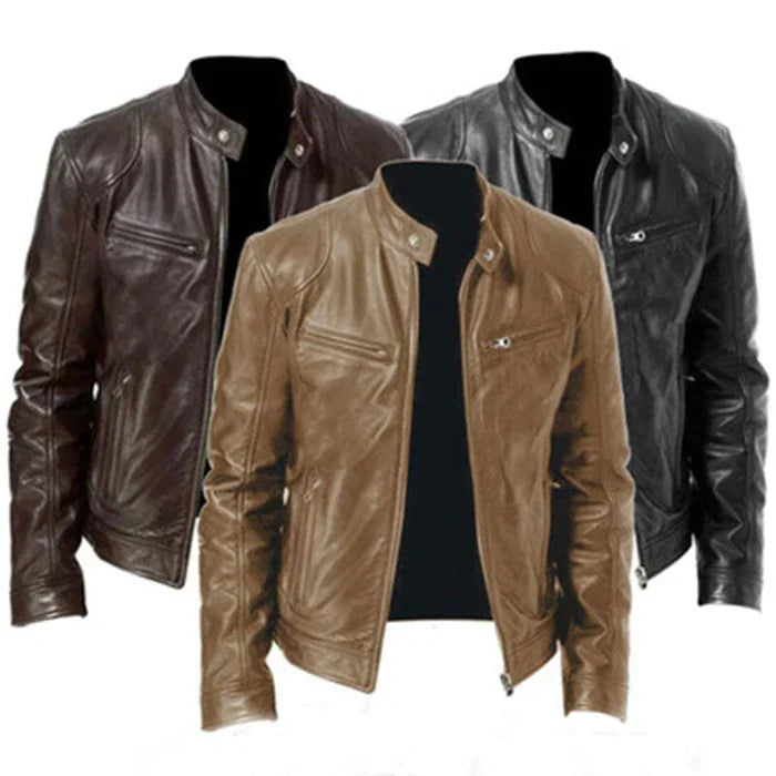 Elegante Herren Lederjacke – Luxus und Robustheit