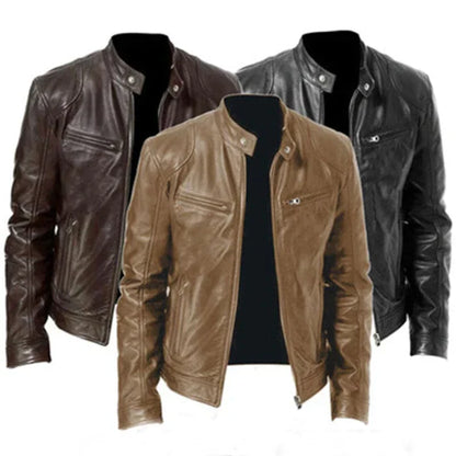 Elegante Herren Lederjacke – Luxus und Robustheit