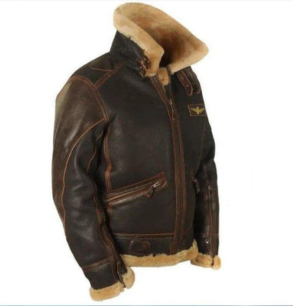 Herren Aviator-Jacke im Warhawk Militärstil