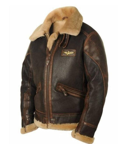 Herren Aviator-Jacke im Warhawk Militärstil